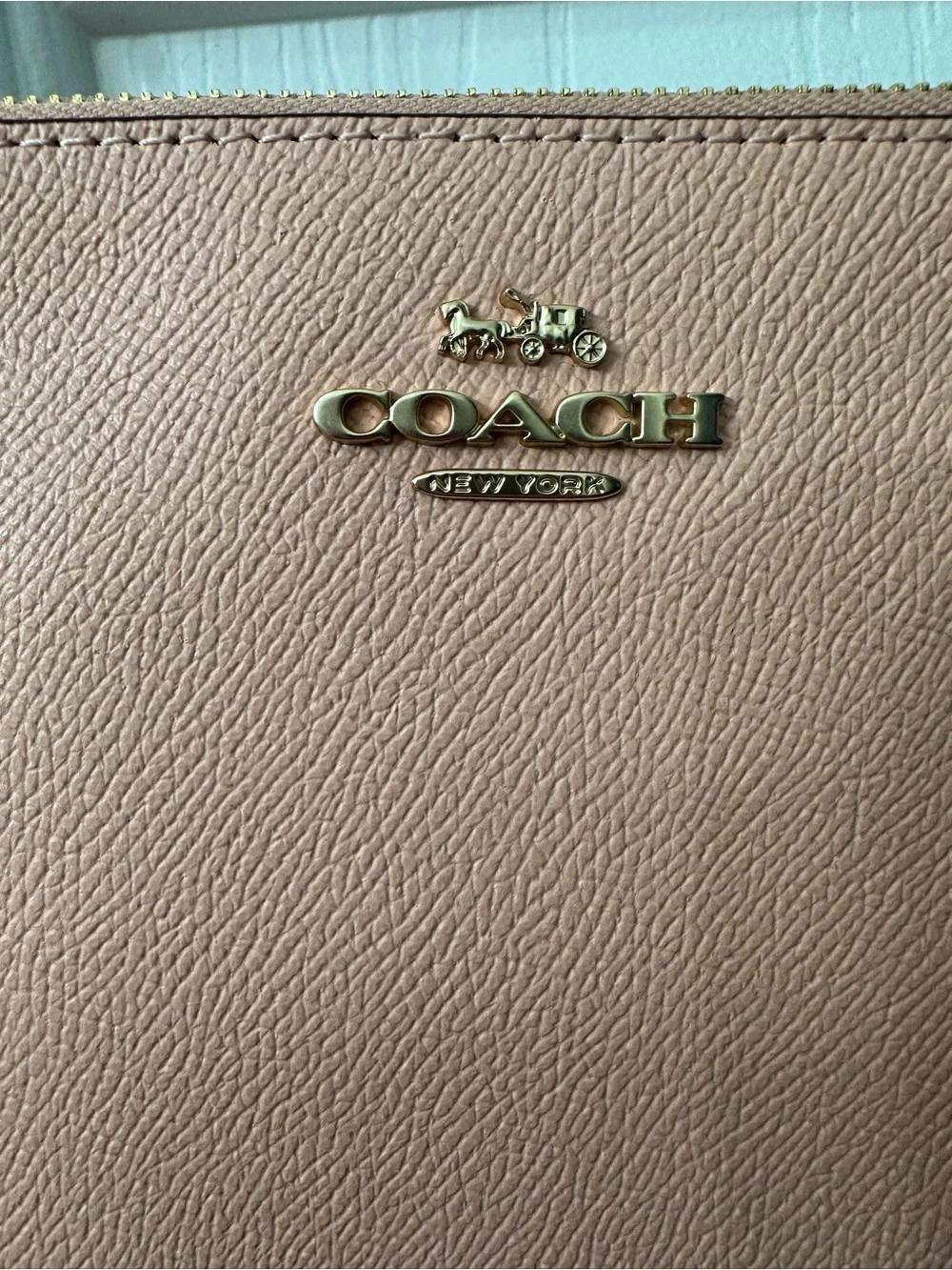 Coach leather wristlet